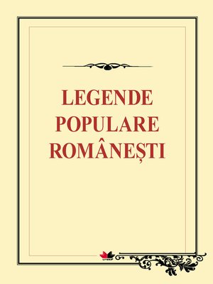 cover image of Legende populare româneşti